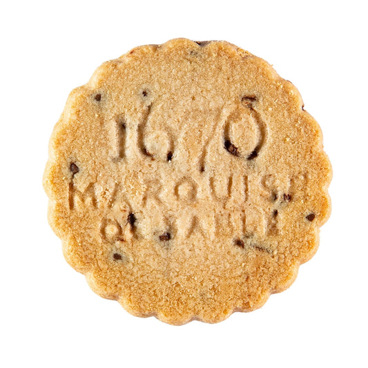 Cookie with 'No Kneads' branding on a white background
